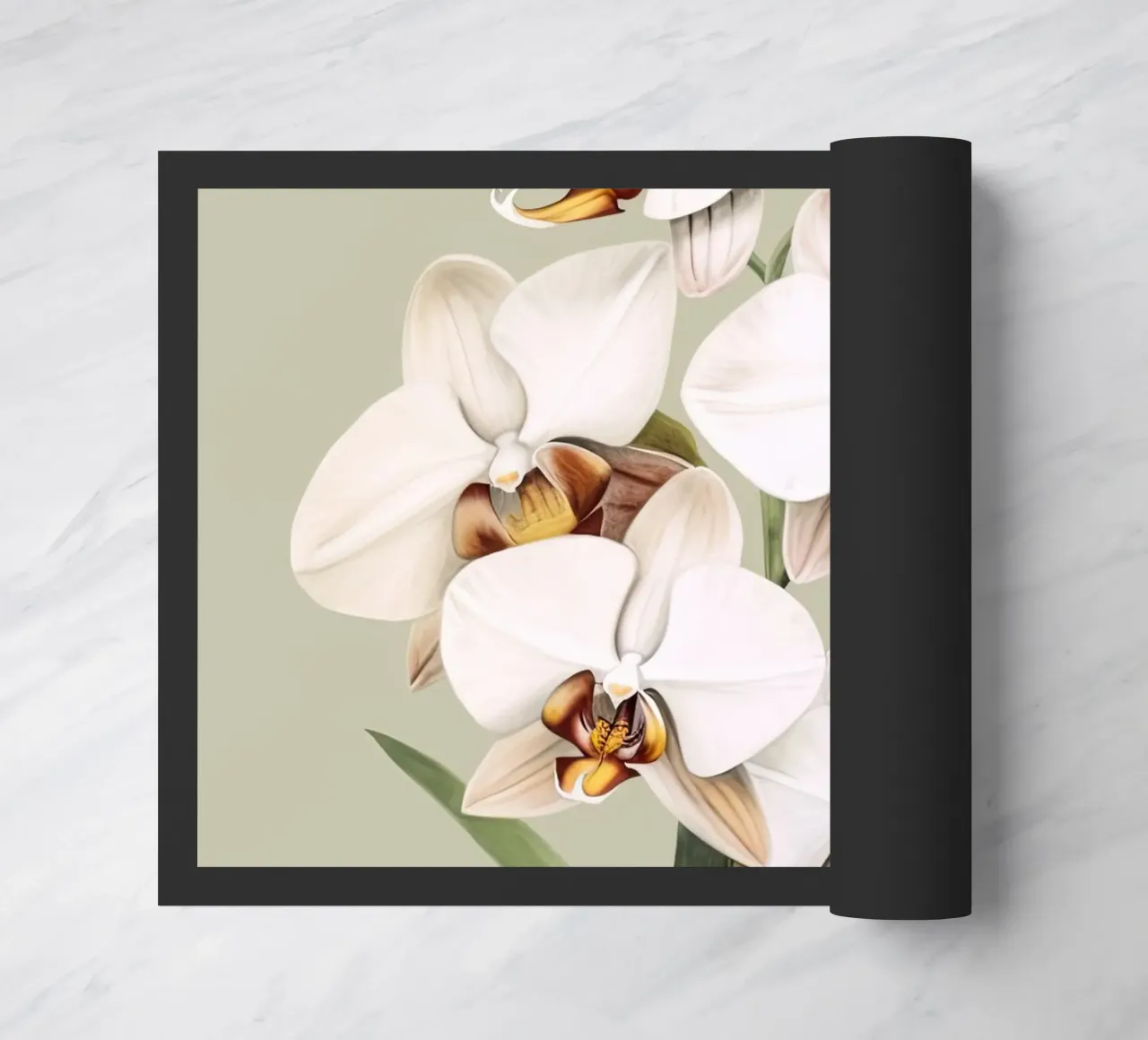 Orchids doormat by DaarbyN
