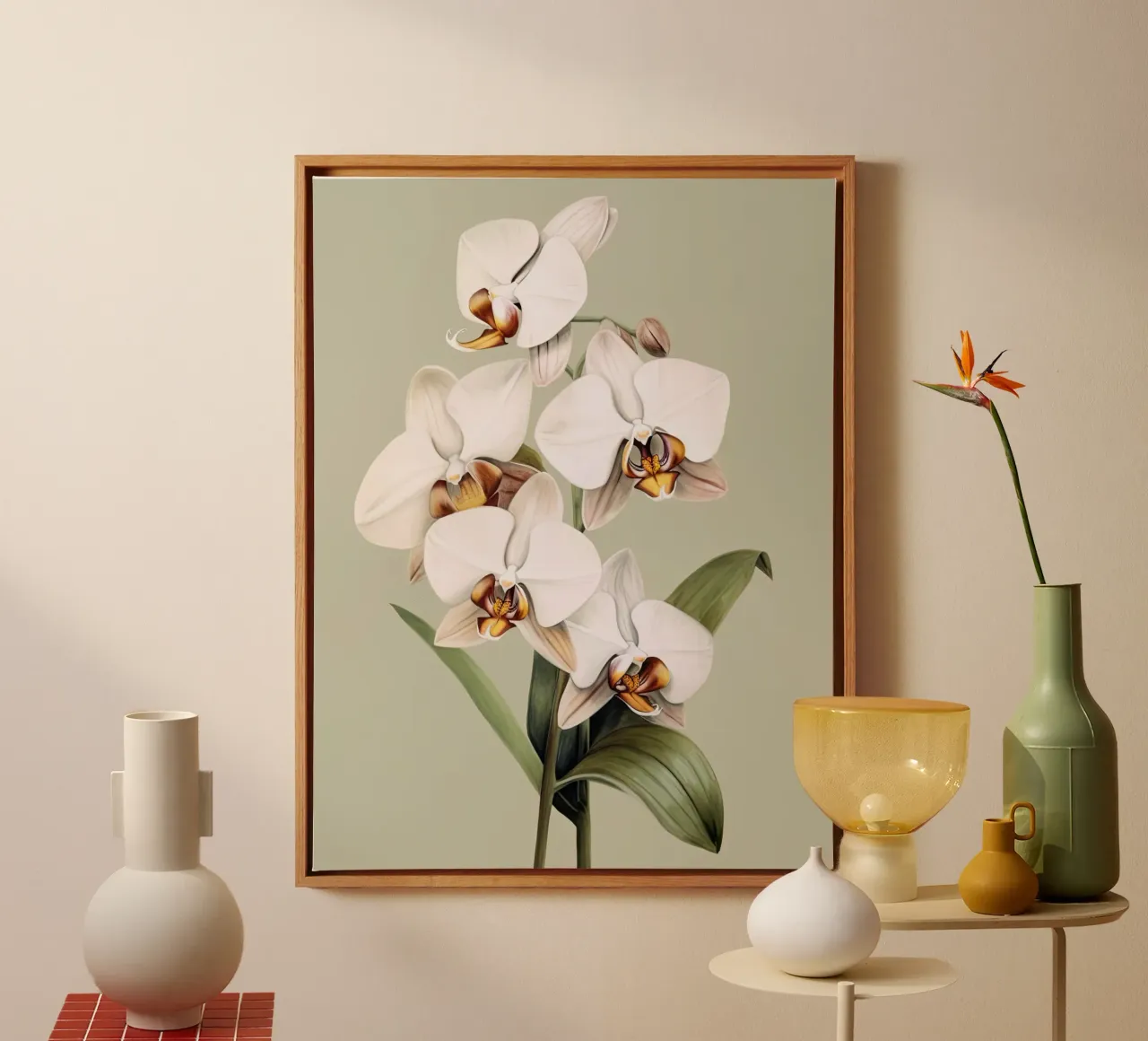Orchidee tela con Cornice a cassetta da DaarbyN