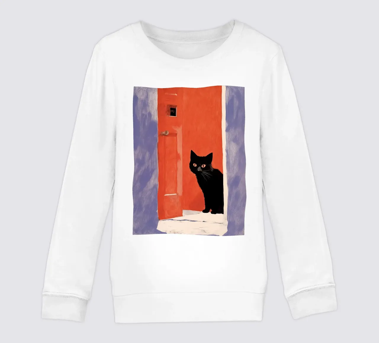 Il gatto curioso felpa bambino da DaarbyN