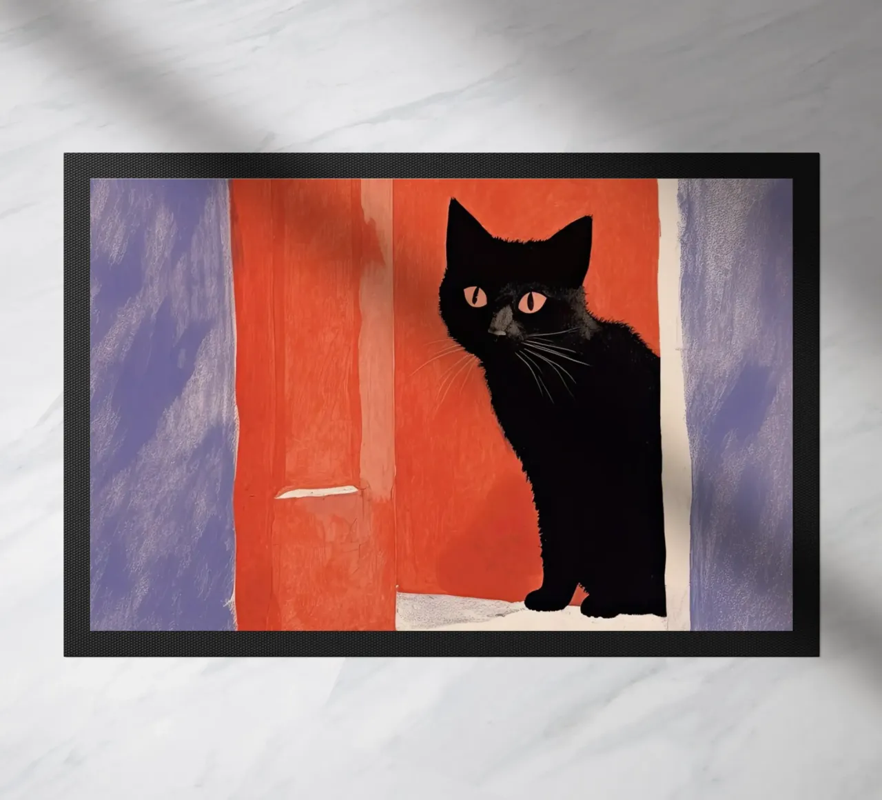 Il gatto curioso zerbino da DaarbyN