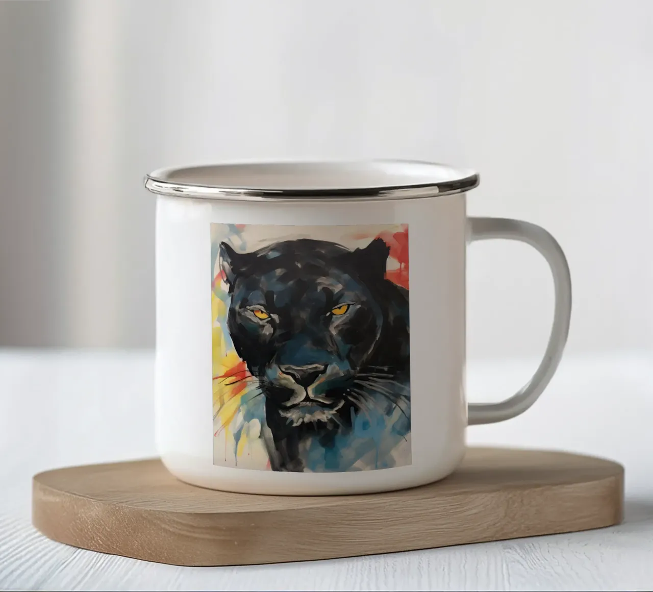 Gli occhi del selvaggio tazza in smalto da DaarbyN