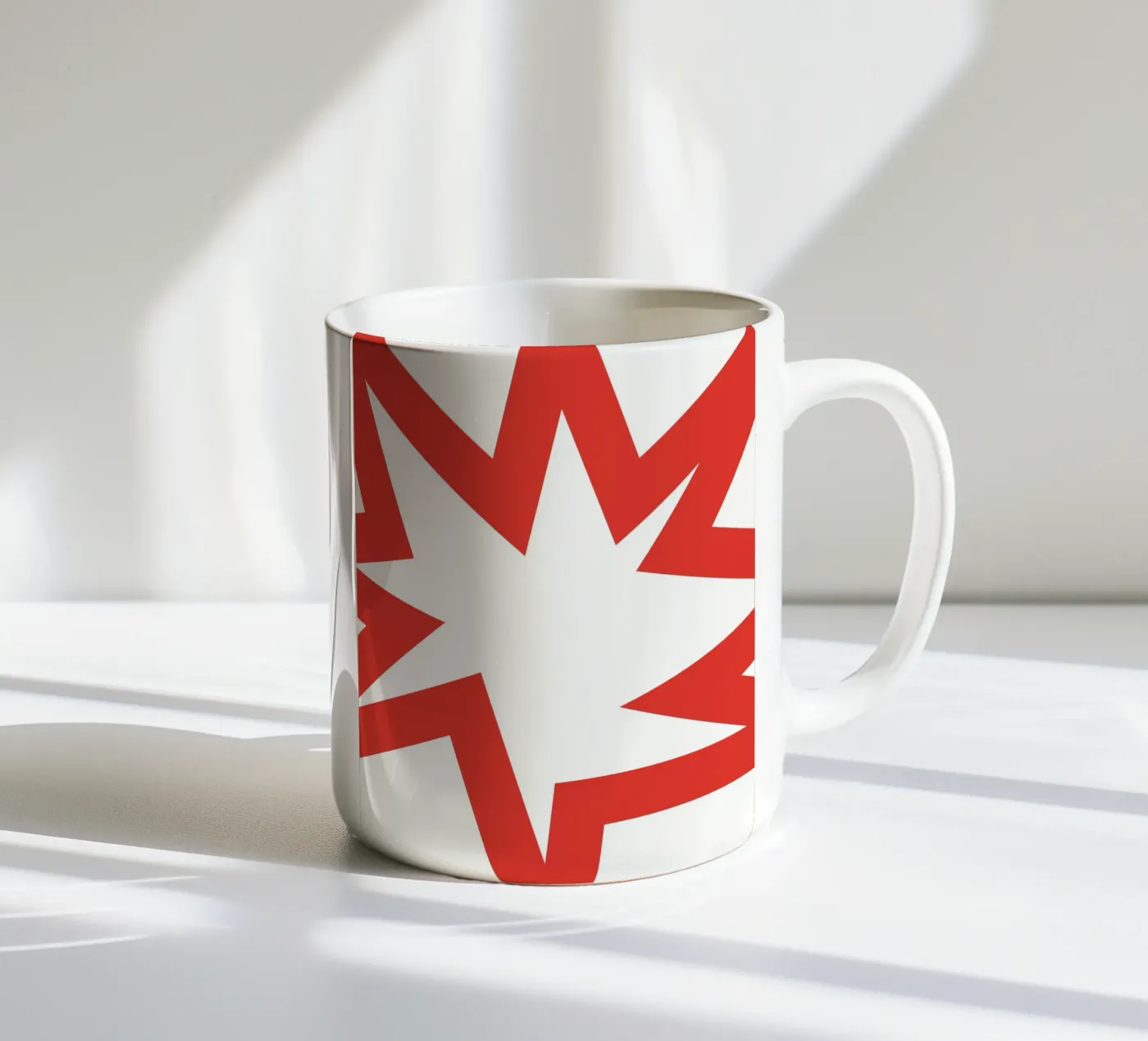 Achtergrond ontplof oorlog keramische mok van galihstudio