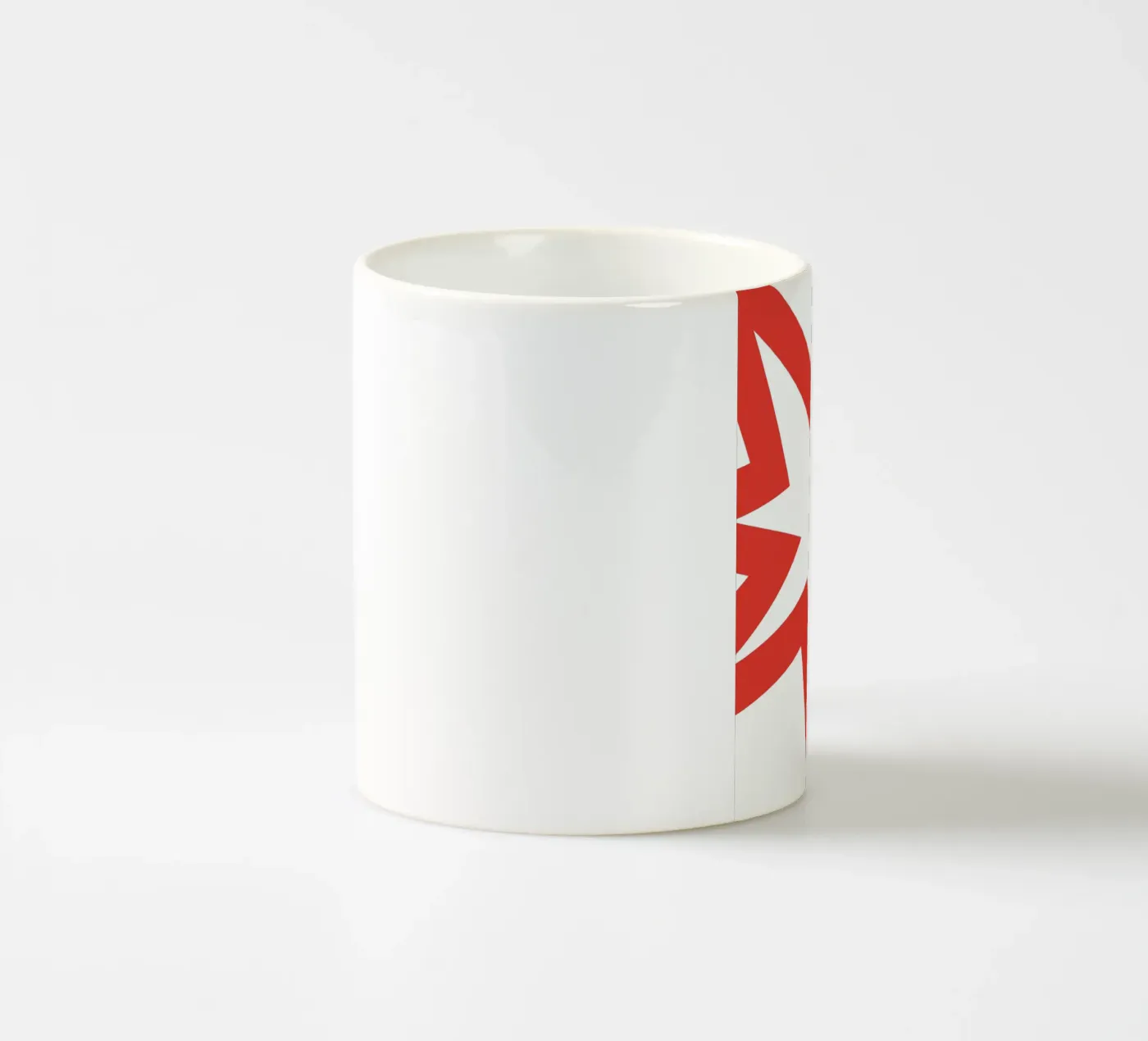 Achtergrond ontplof oorlog keramische mok van galihstudio