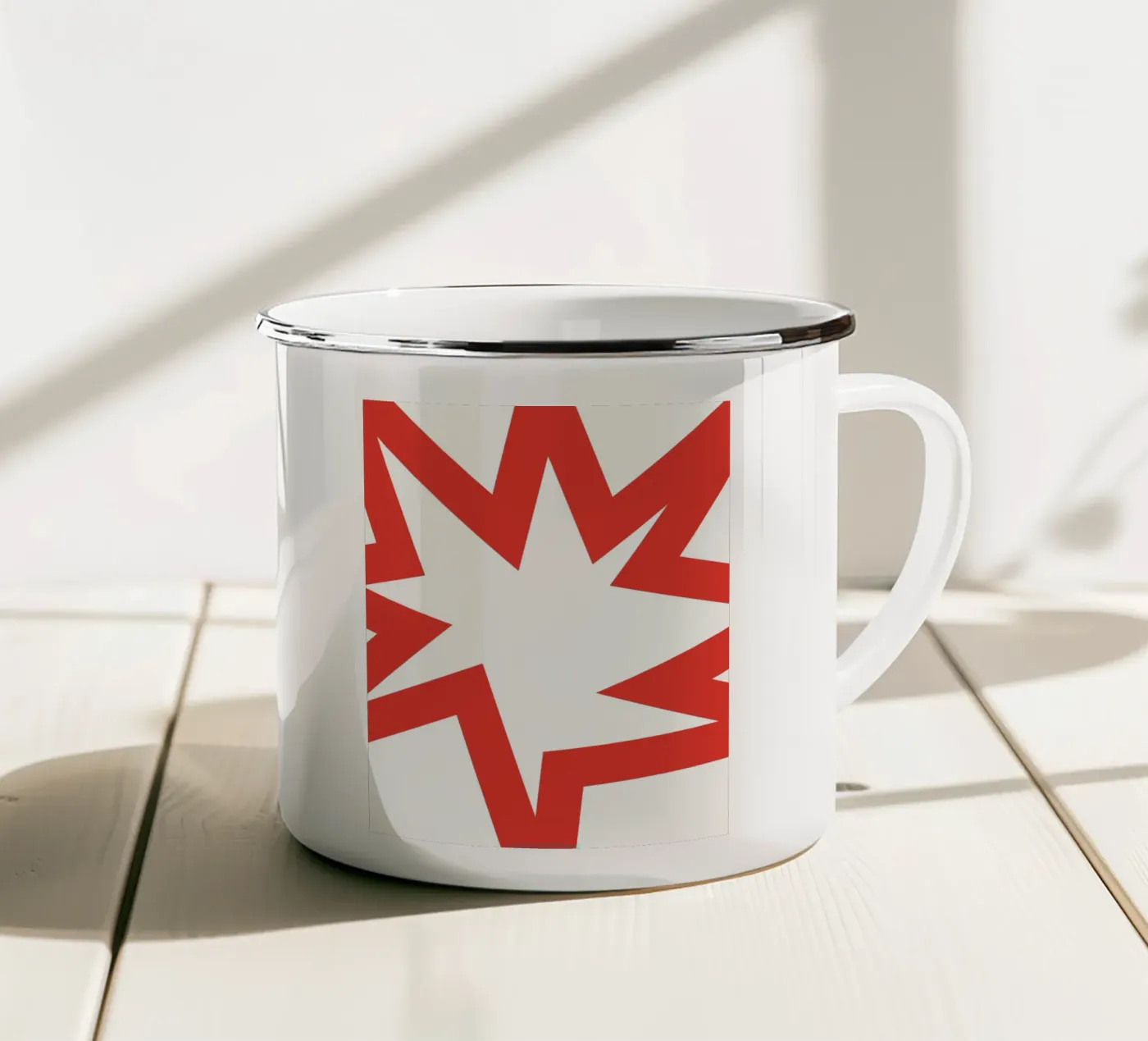 Sfondo esplodere guerra tazza in smalto da galihstudio