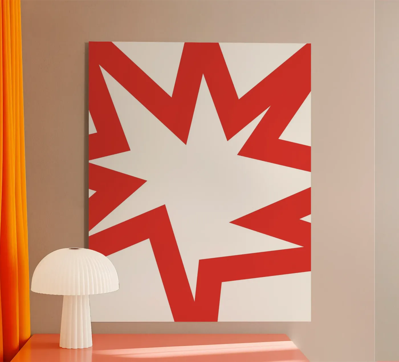 Achtergrond ontplof oorlog acryl van galihstudio