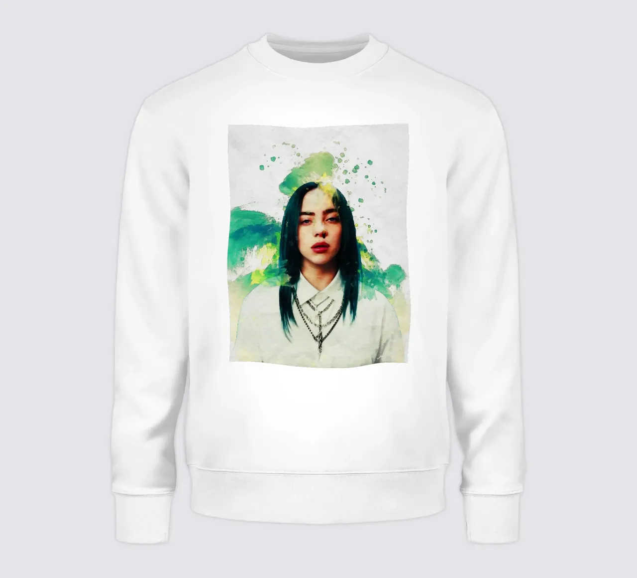 Sbaffo di ritratto Billie Eilish felpa da Gunawan Rb