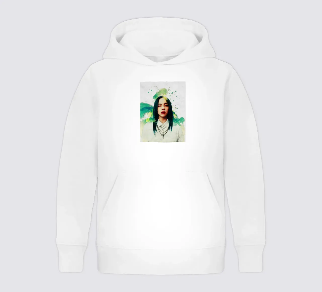 Mancha de Retrato Billie Eilish sudadera con capucha para niño de Gunawan Rb