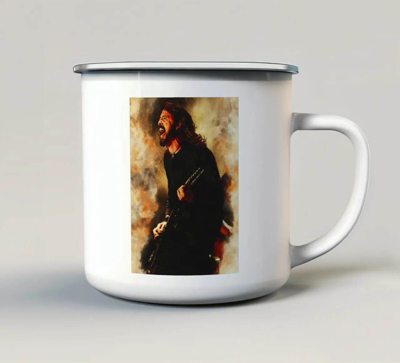 Sbaffo di Dave Grohl tazza in smalto da Gunawan Rb