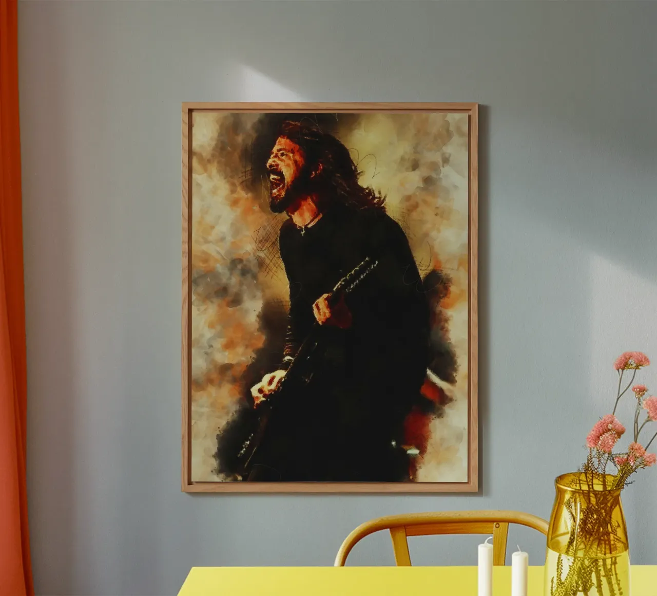 Sbaffo di Dave Grohl alluminio dibond da Gunawan Rb