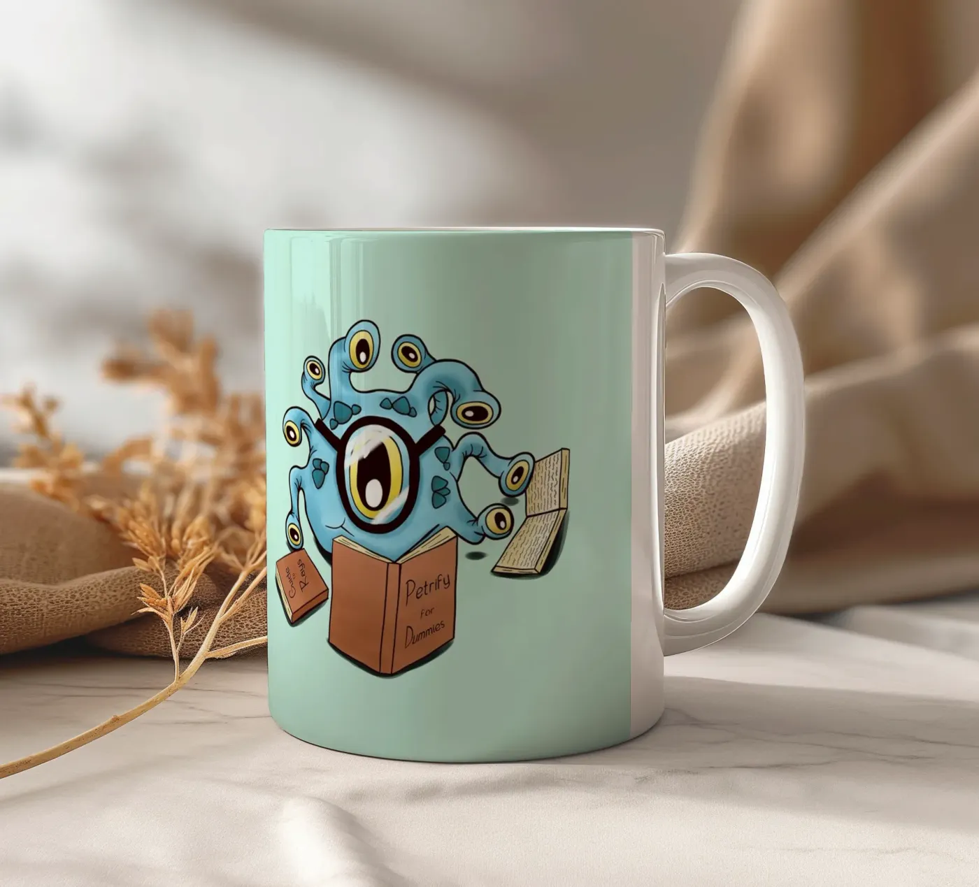 Beholder apprentice ceramic mug by Loobs