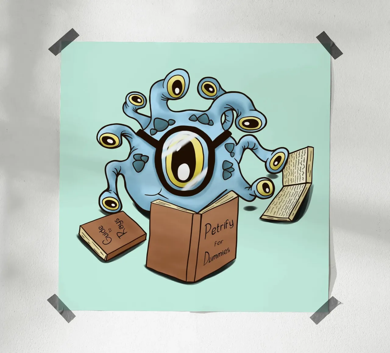 Apprendista Beholder poster con telaio in alluminio da Loobs