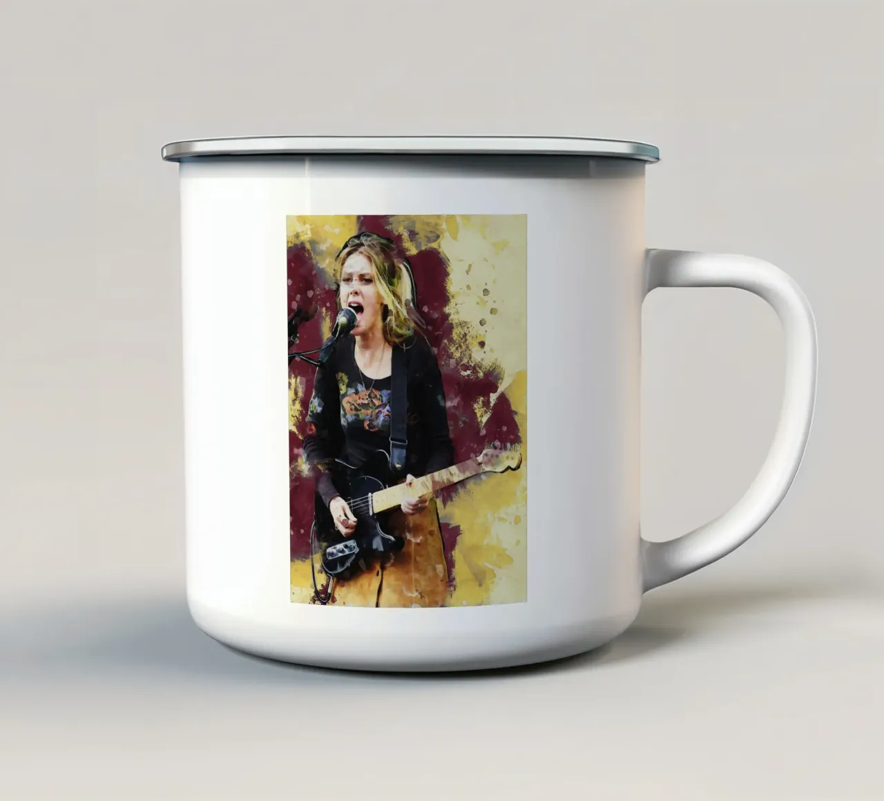Sbaffo di Ellie Rowsell tazza in smalto da Gunawan Rb