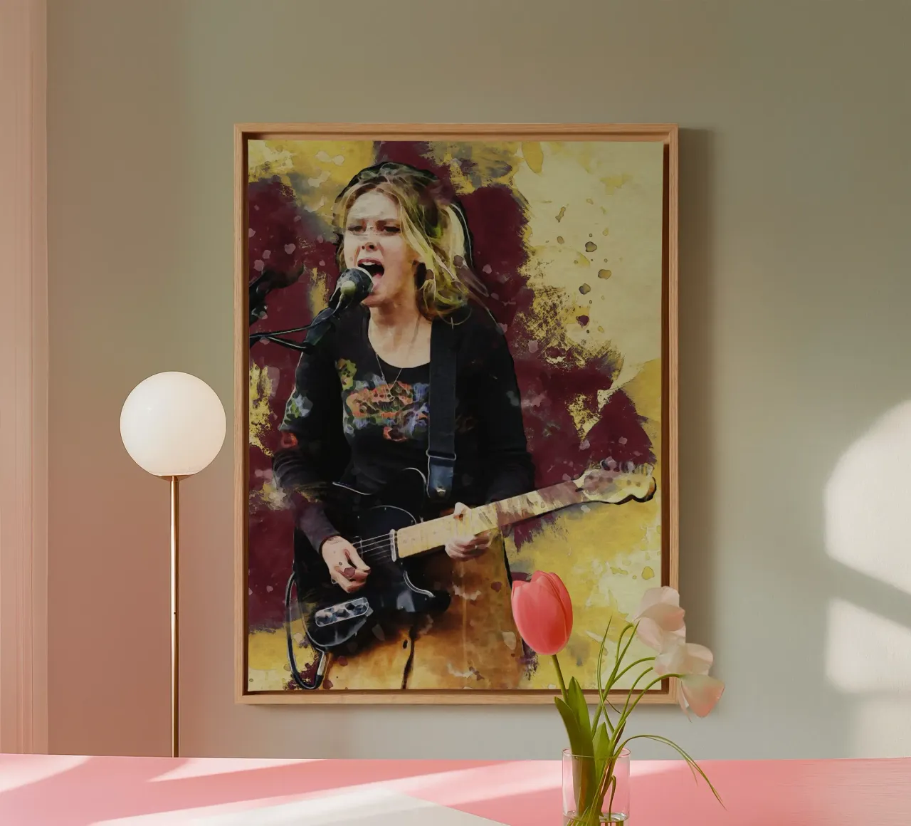 Smudge Of Ellie Rowsell canvas by Gunawan Rb