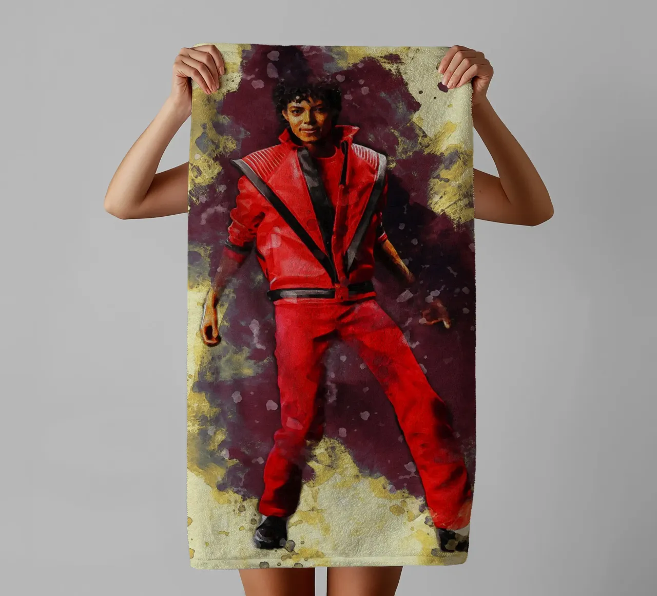 Smudge of Thriller towel by Gunawan Rb