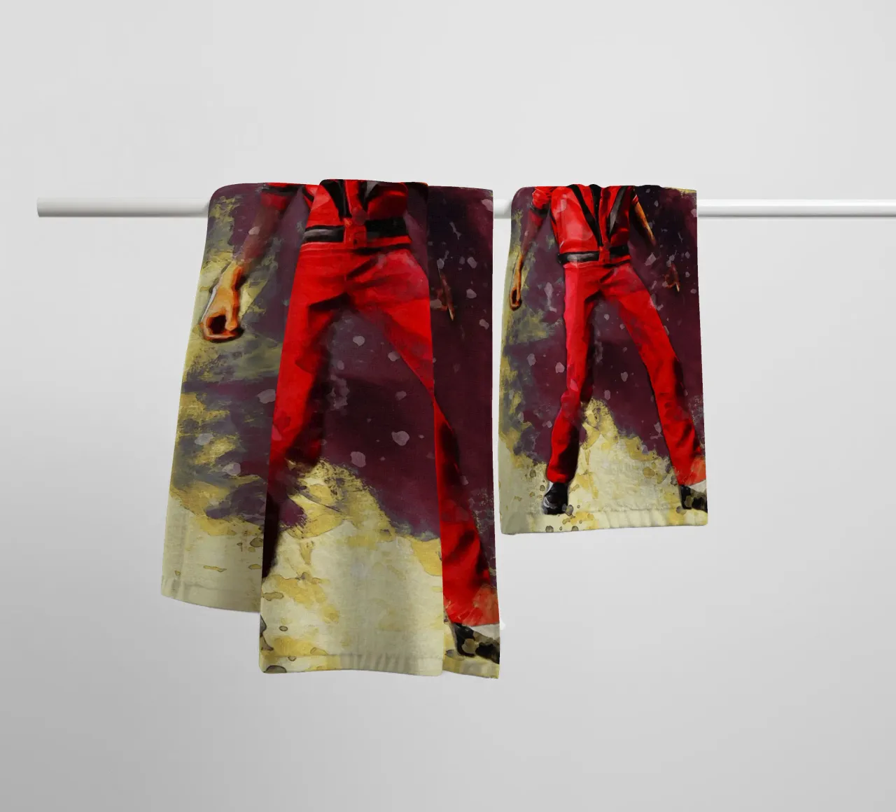 Smudge of Thriller towel by Gunawan Rb