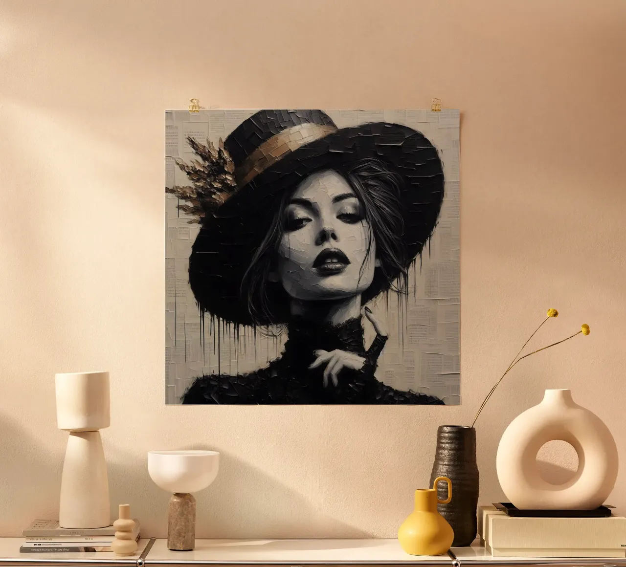 Vittoria poster con telaio in legno da nomad
