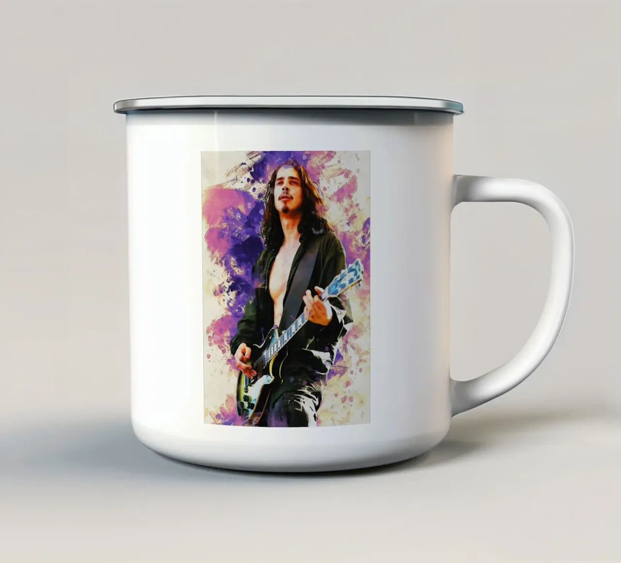 Sbaffo di Chris Cornell Esibirsi tazza in smalto da Gunawan Rb