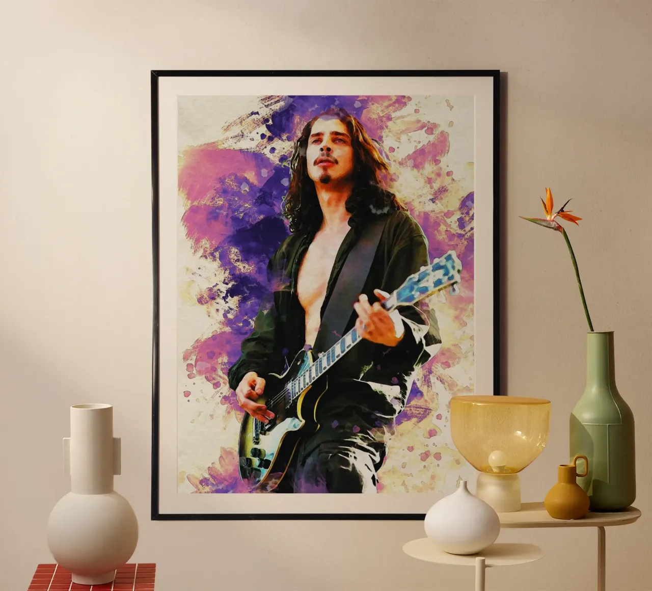 Sbaffo di Chris Cornell Esibirsi carta hahnemühle da Gunawan Rb