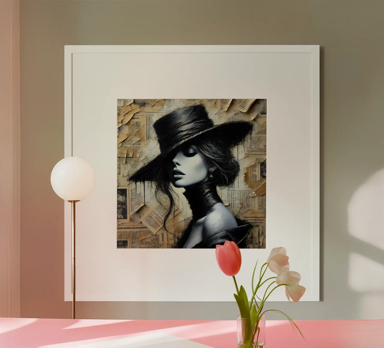 Signora Elisabeth poster con telaio in plastica da nomad