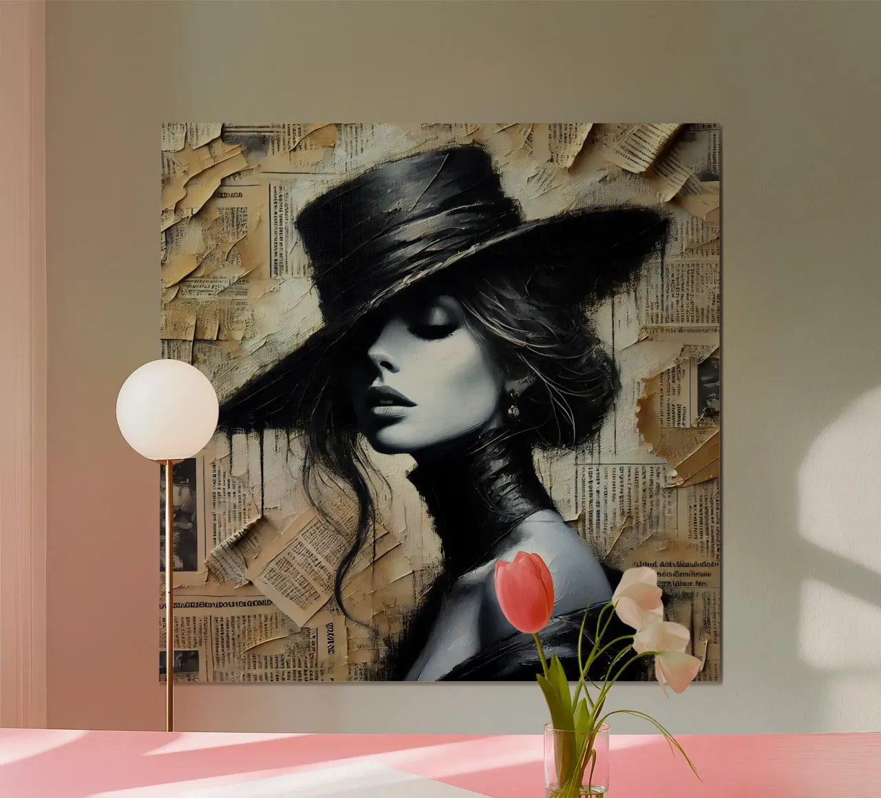 Signora Elisabeth poster con telaio in plastica da nomad
