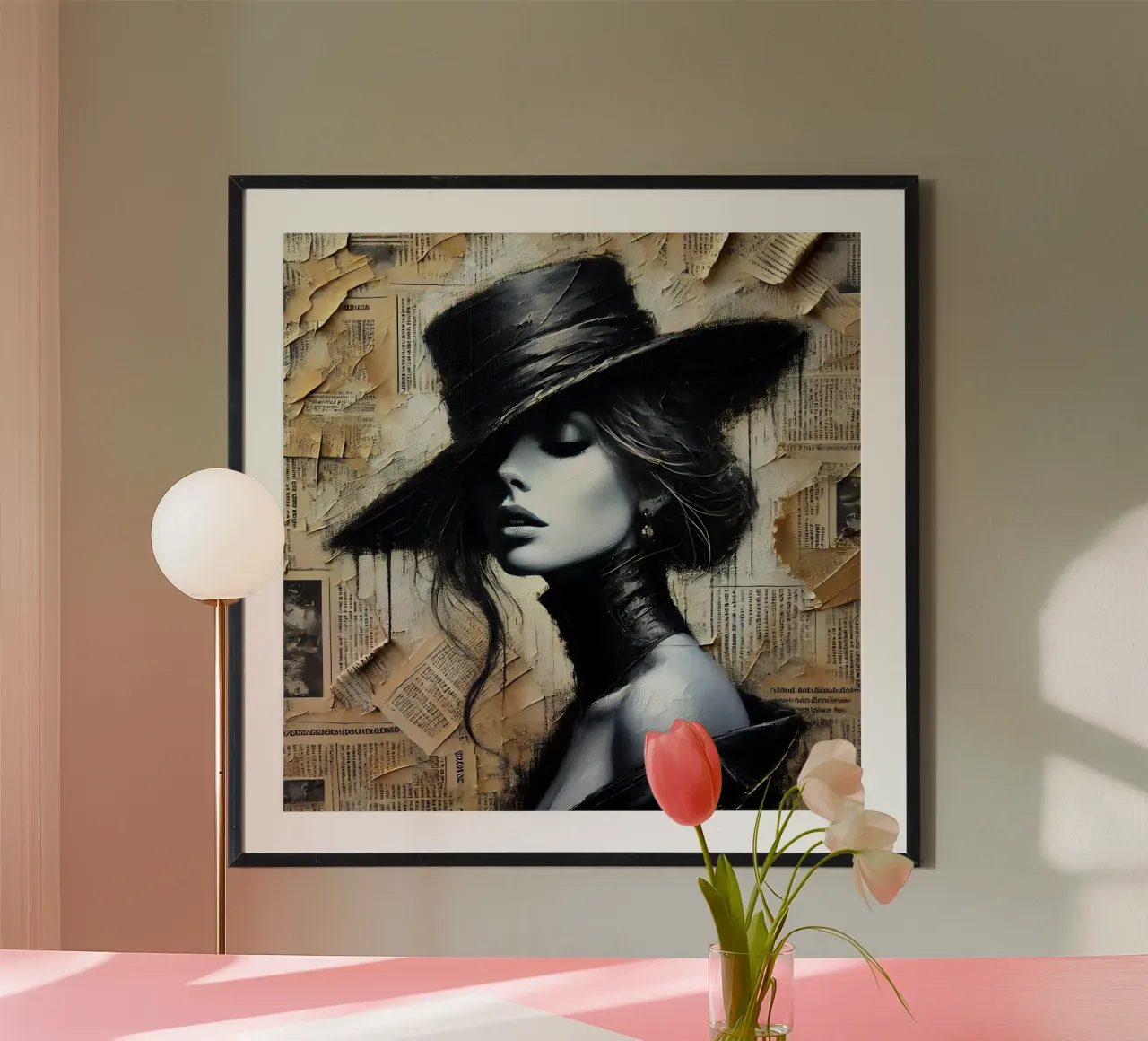Signora Elisabeth poster con telaio in plastica da nomad
