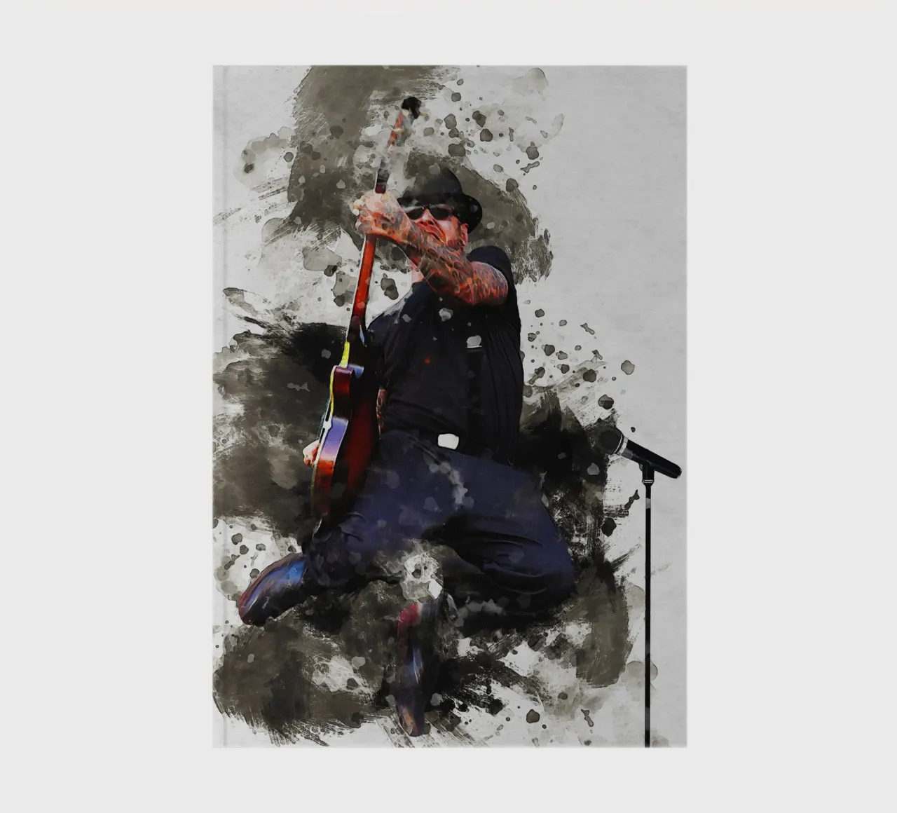 Smudge of Mike Ness jump notebook by Gunawan Rb