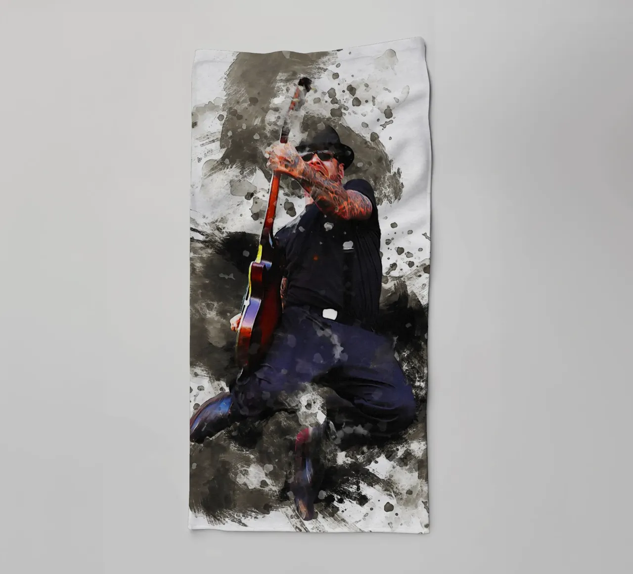 Smudge of Mike Ness jump towel by Gunawan Rb