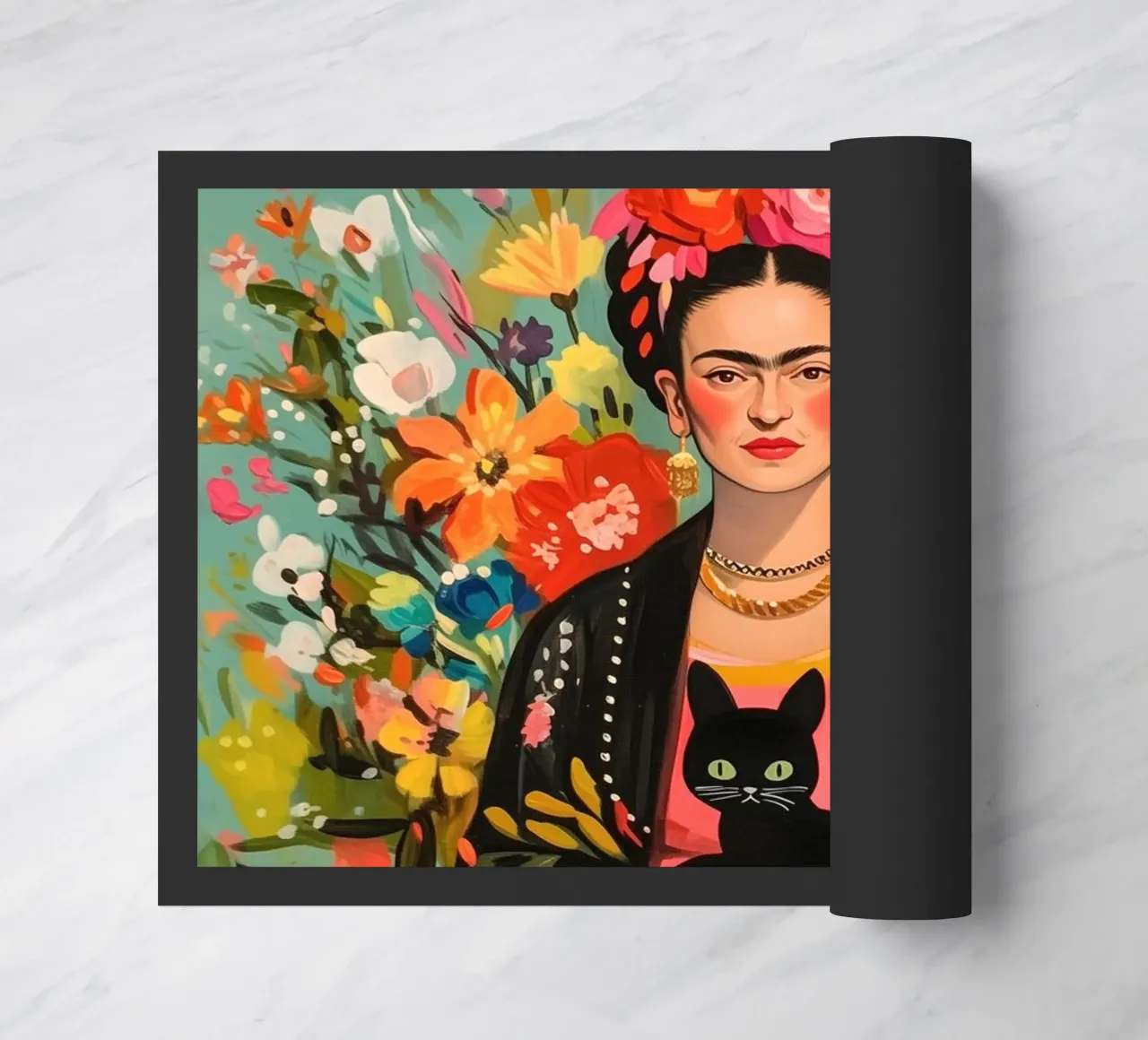 L'amore dei fiori colorati di Frida zerbino da Carinaprint