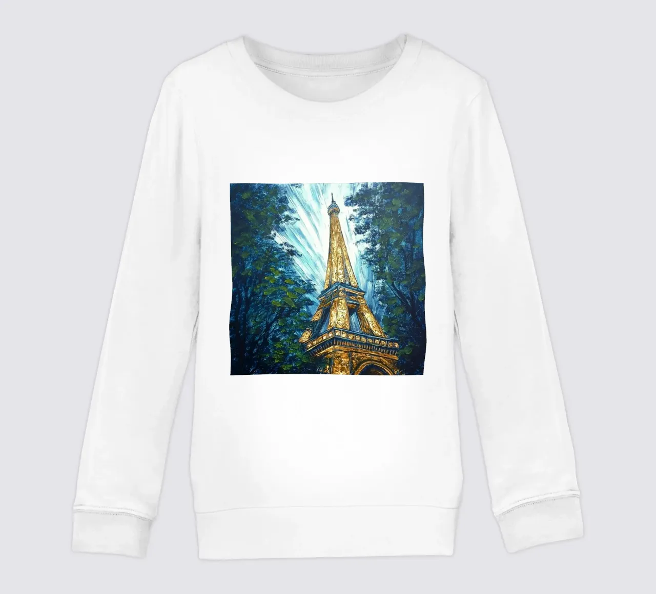 Paris Painting kids sweatshirt by Motivate-Today