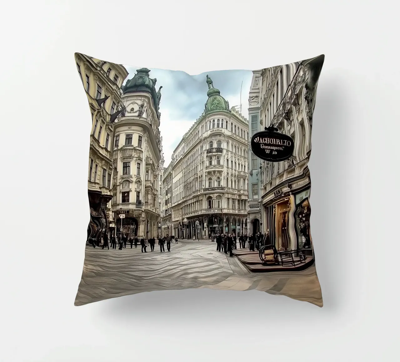 Pittura di Vienna cuscino da Motivate-Today