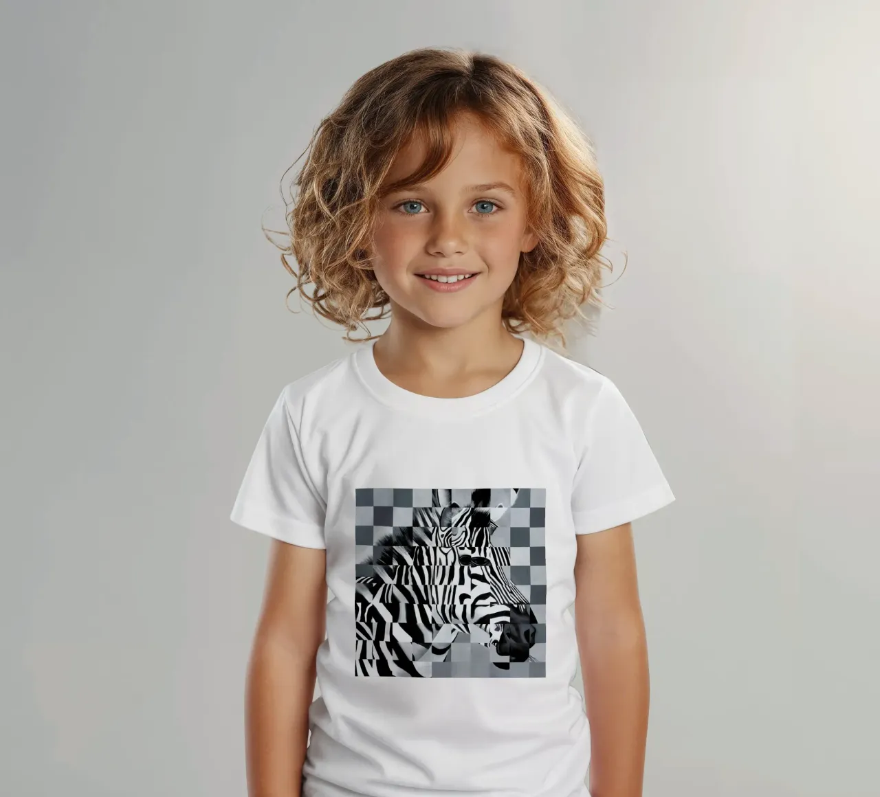 Zebra t-shirt bambini da Allison Chaplin