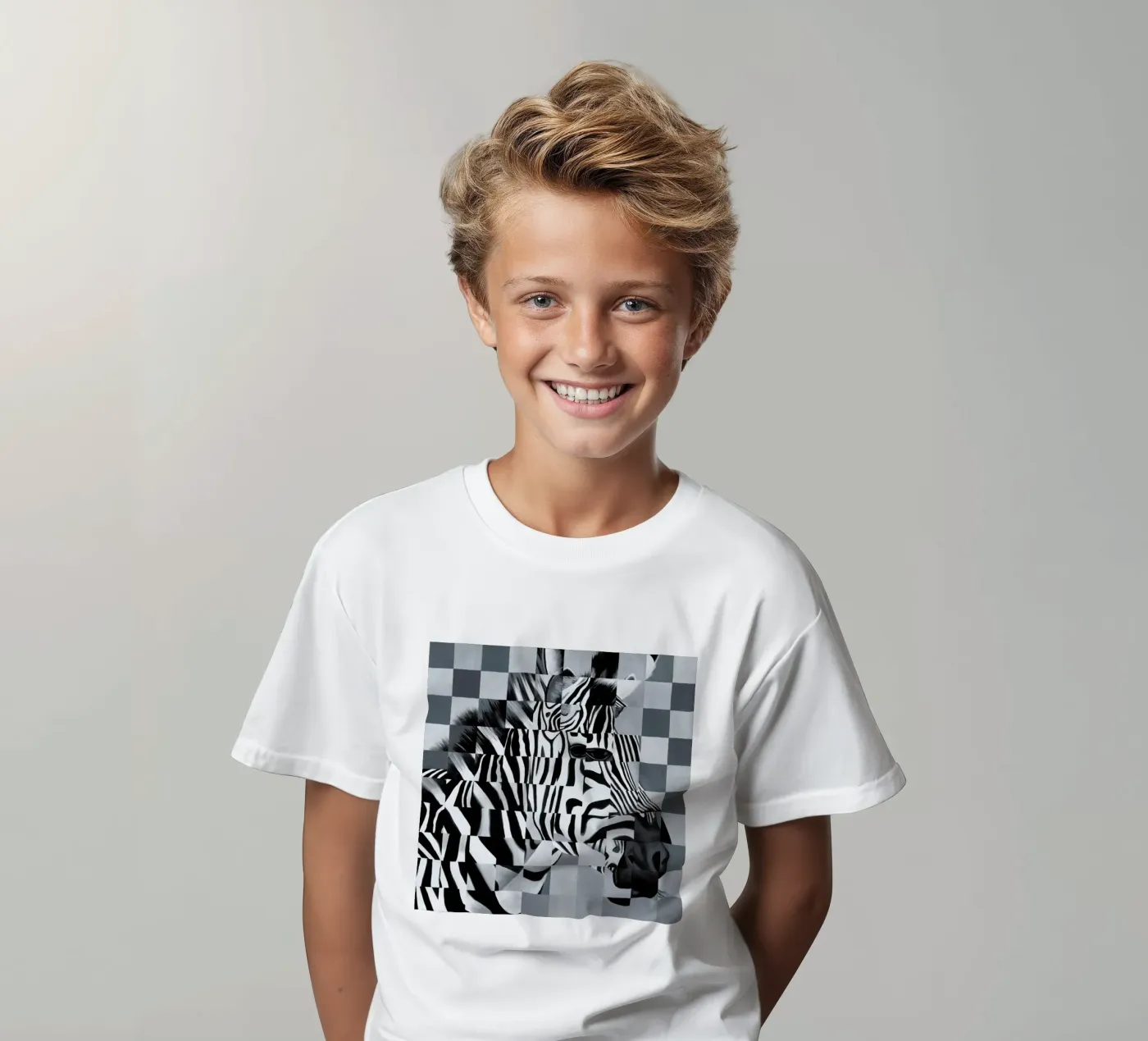 Zebra t-shirt bambini da Allison Chaplin