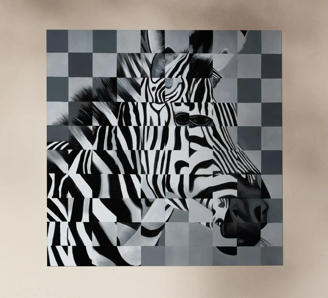 Zebra pellicola backlit da Allison Chaplin