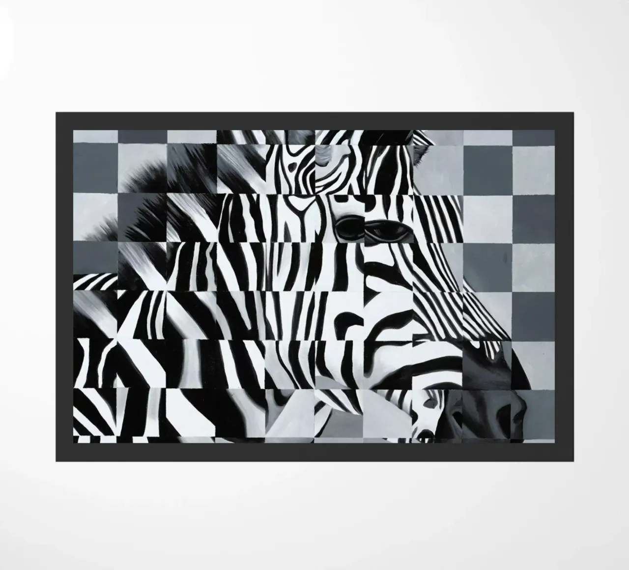 Zebra deurmat van Allison Chaplin