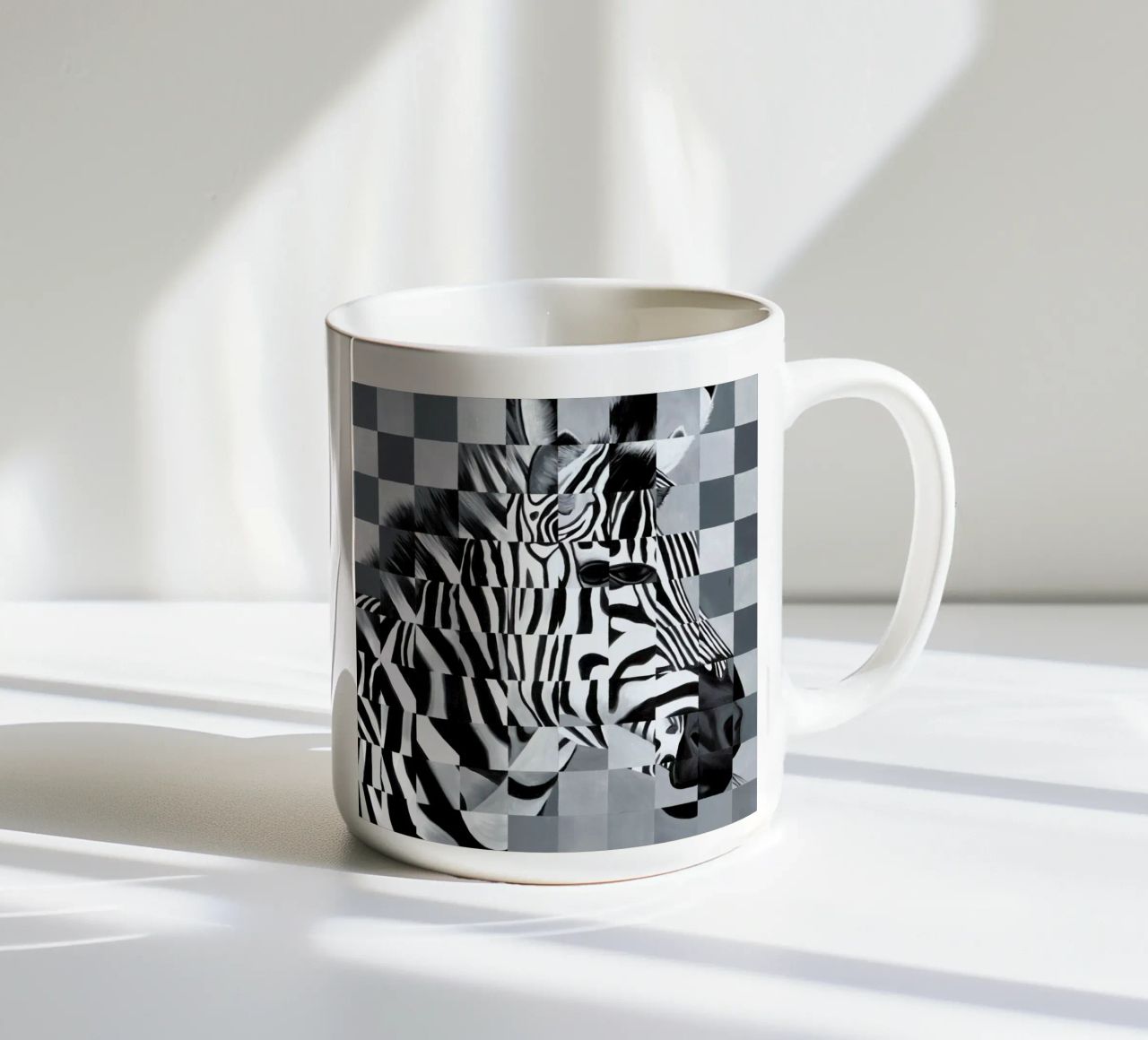 Zebra tazza in ceramica da Allison Chaplin