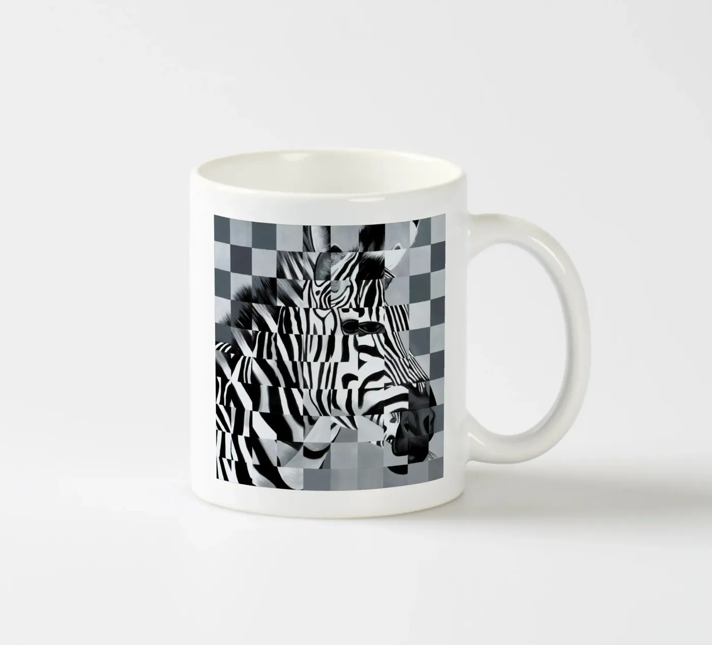 Zebra ceramic mug by Allison Chaplin