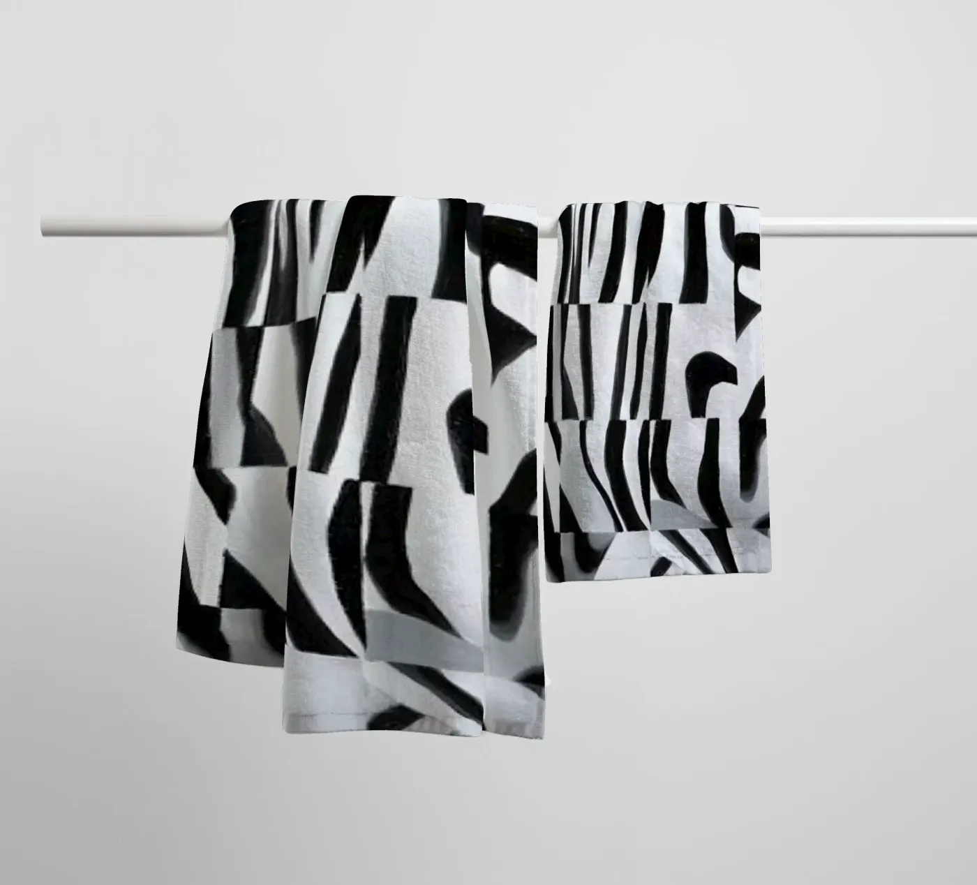 Zebra badhanddoek van Allison Chaplin