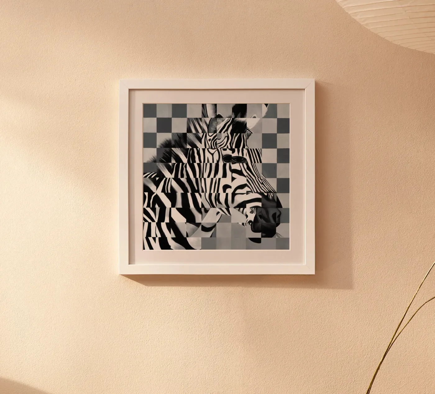 Zebra poster van Allison Chaplin