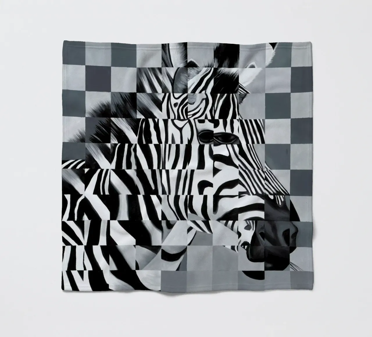 Zebra fleecedeken van Allison Chaplin