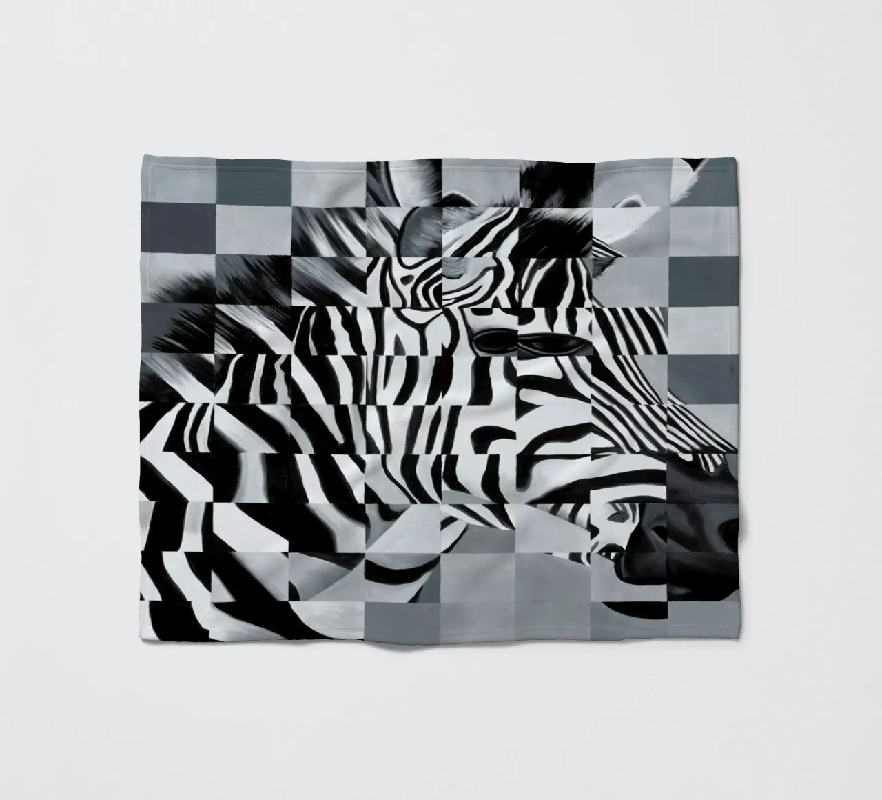 Zebra fleecedeken van Allison Chaplin