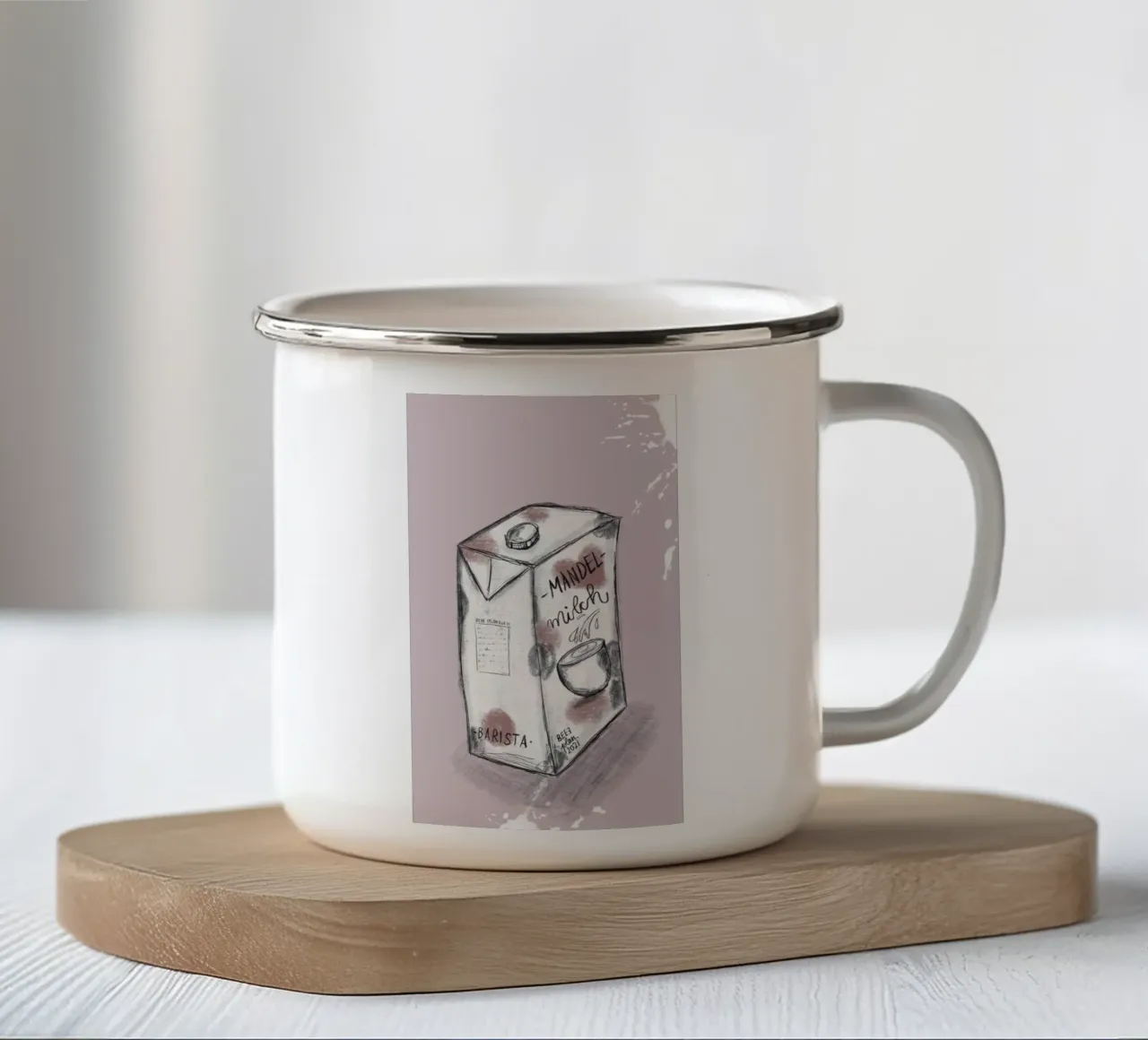 Milkyway tazza in smalto da Beeeplan