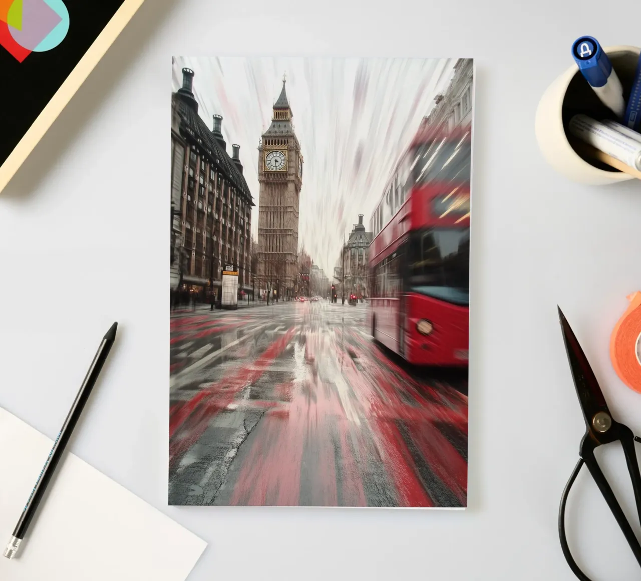 London Painting notebook by Motivate-Today
