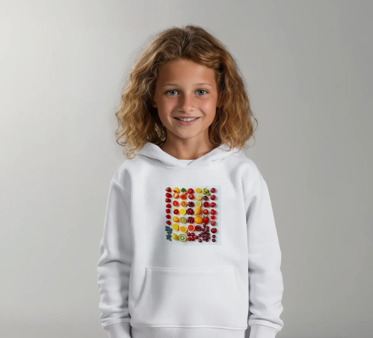 Colorful Fruits kids hoodie by Motivate-Today
