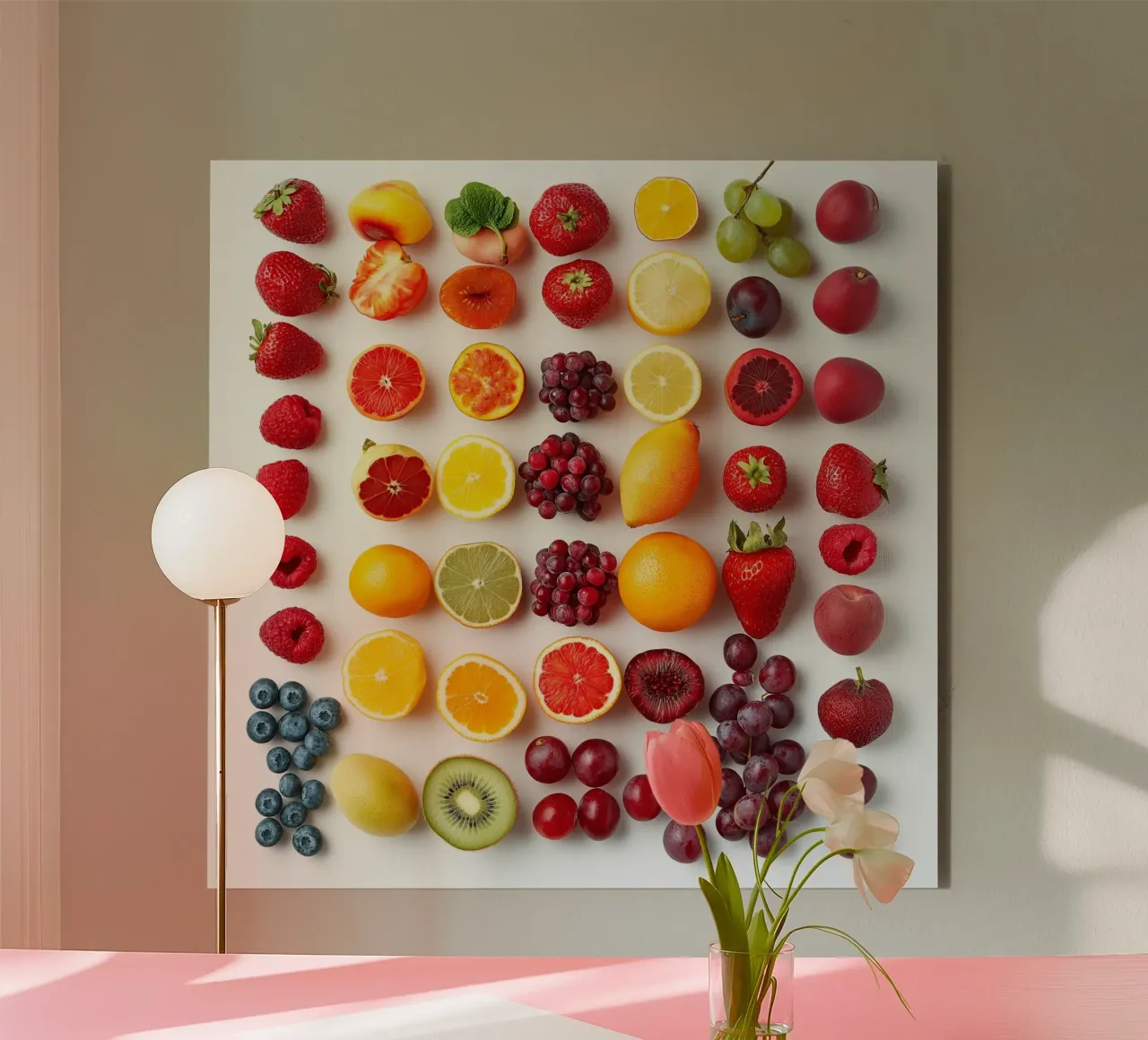 Colorful Fruits alu-dibond by Motivate-Today