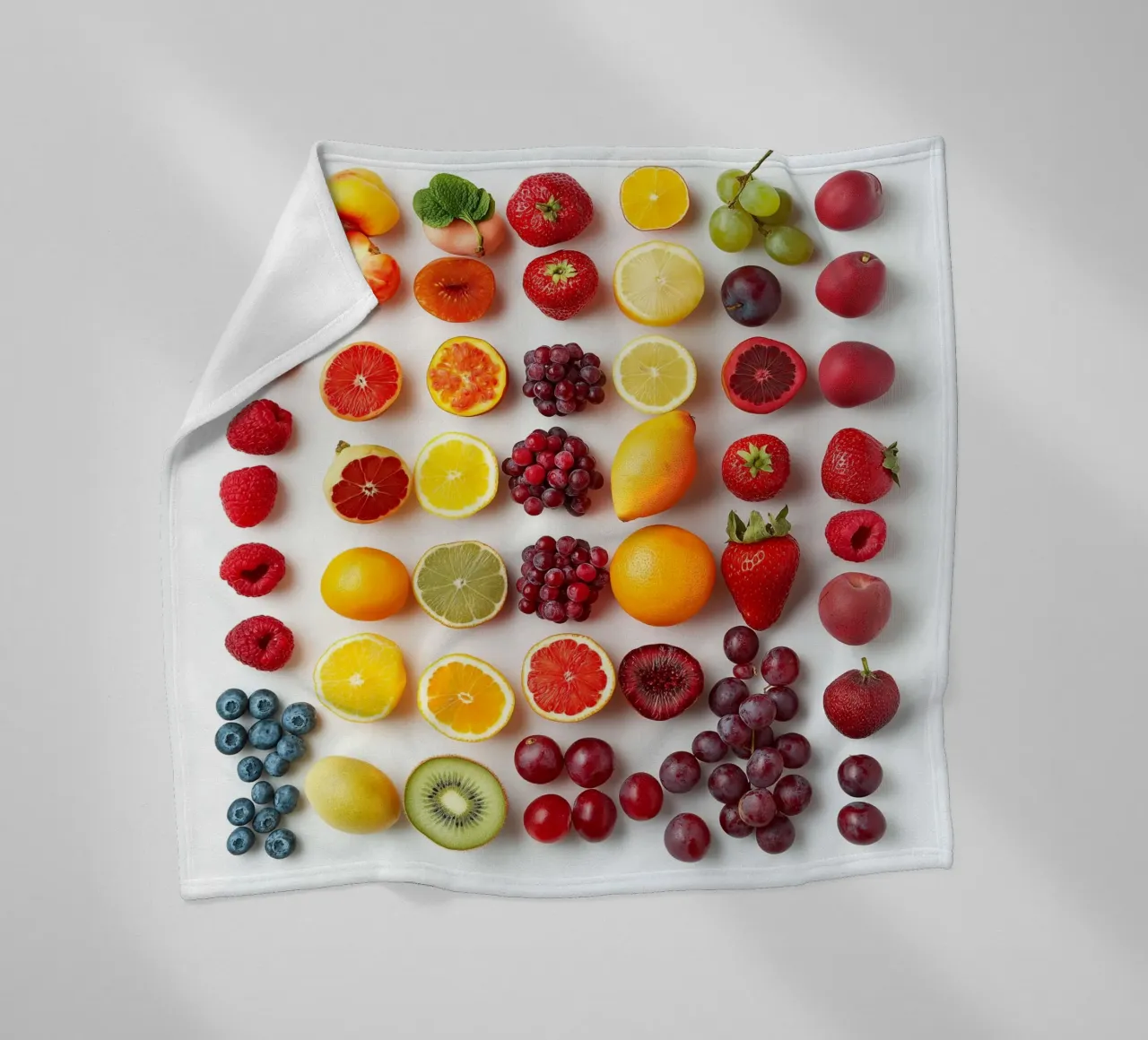 Colorful Fruits fleece blanket by Motivate-Today