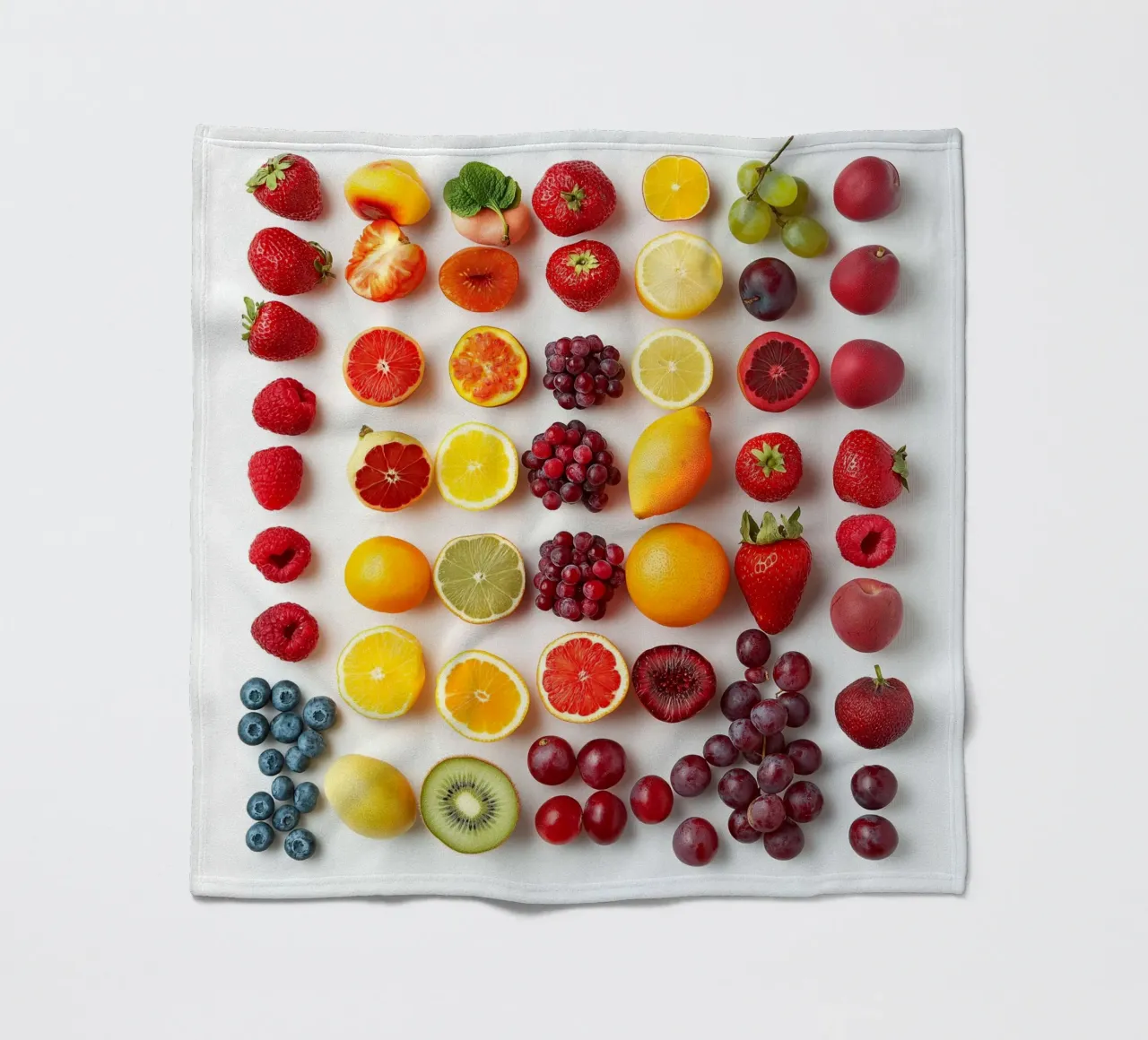 Colorful Fruits fleece blanket by Motivate-Today