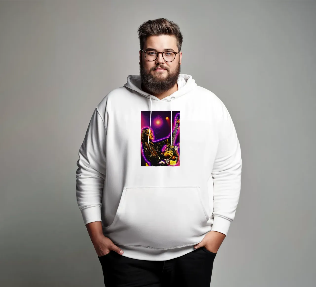 Rana che fa il passo della rana felpa con cappuccio da neonartroom