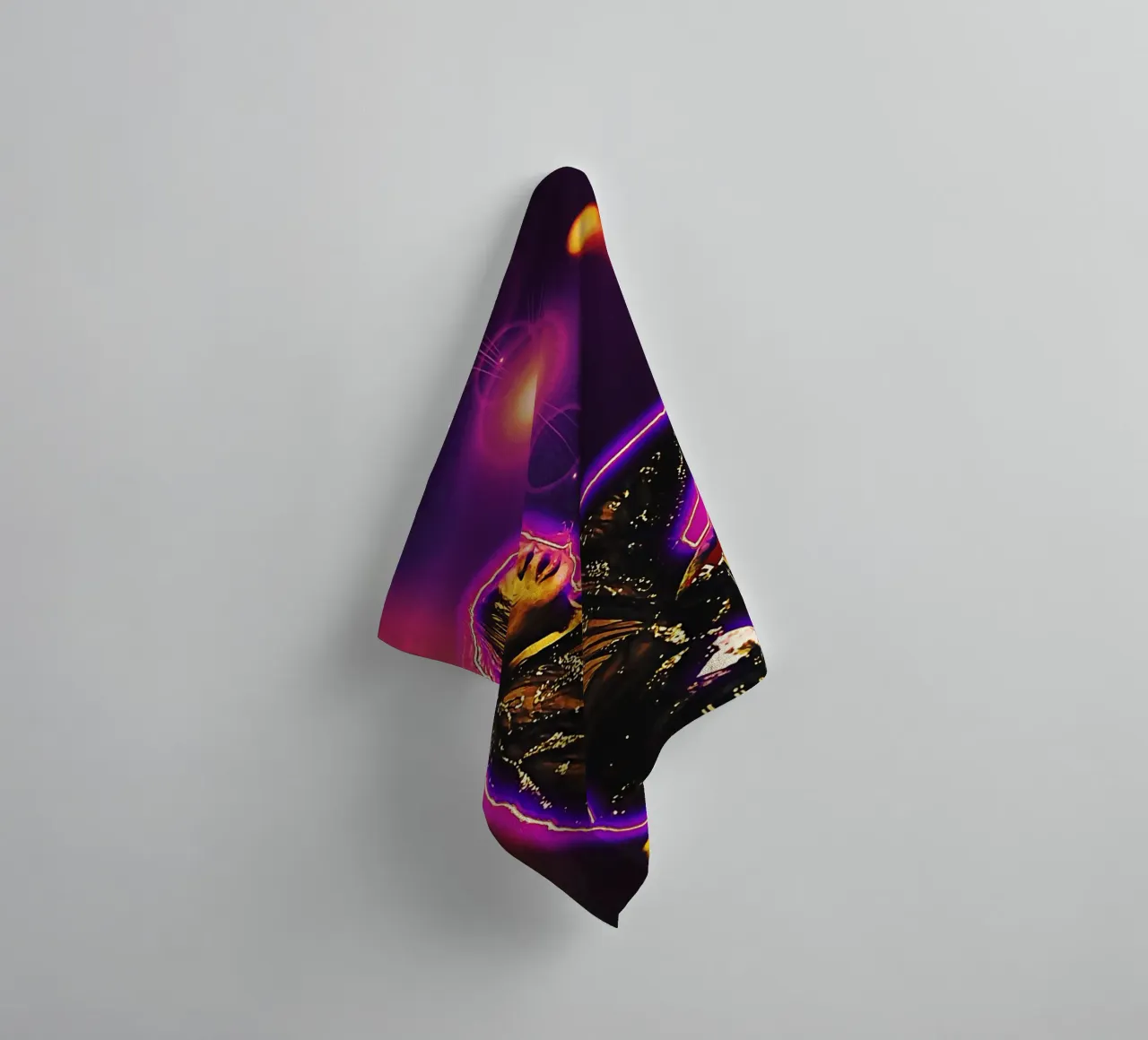 Frog Stomp towel by neonartroom