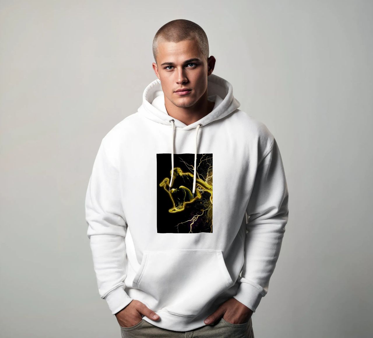 Corey en la máscara sudadera con capucha de neonartroom
