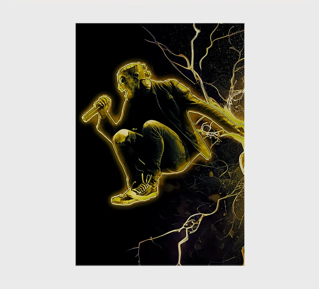 Corey on Mask notebook by neonartroom